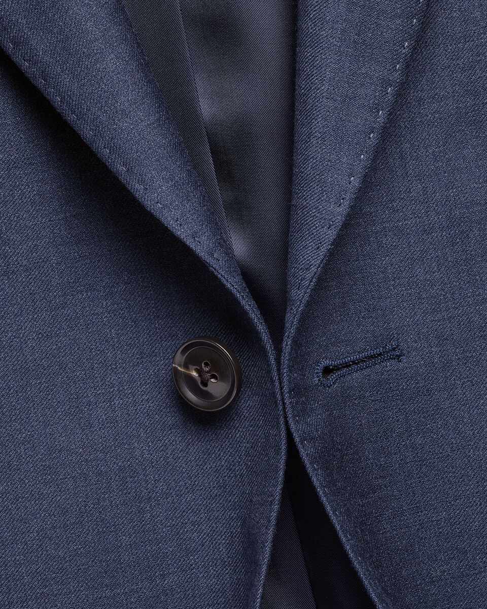 Natural Stretch Twill Suit Jacket – Indigo Blue