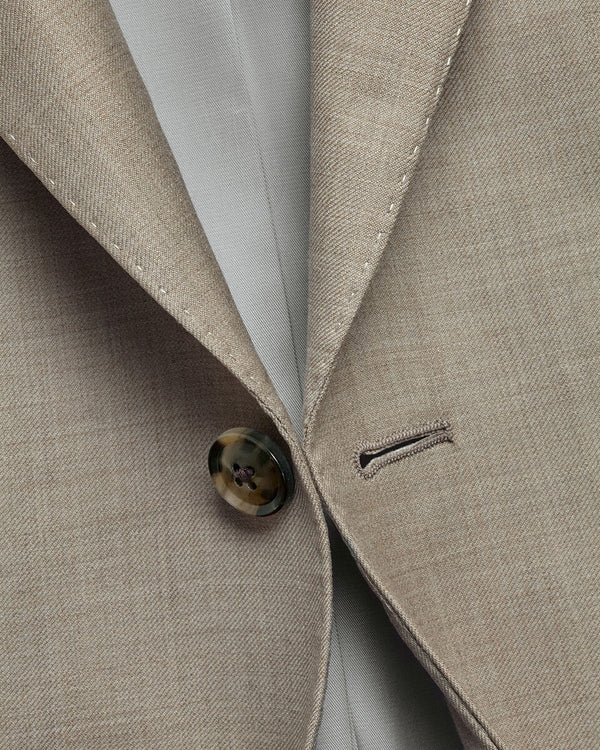 Natural Stretch Twill Suit Jacket – Taupe