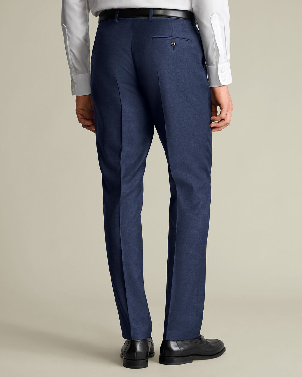Natural Stretch Twill Suit Pants – Indigo Blue