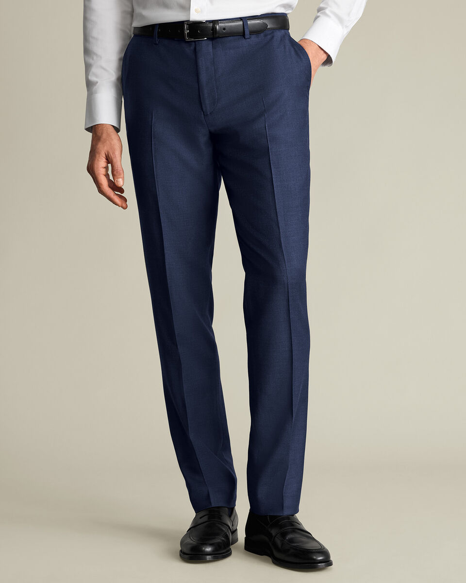 Natural Stretch Twill Suit Pants – Indigo Blue Main image