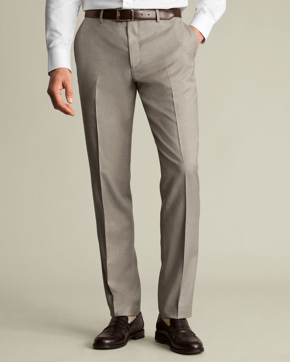 Natural Stretch Twill Suit Pants – Taupe