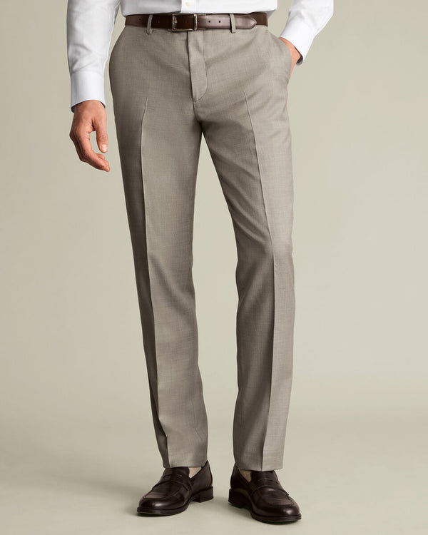 Natural Stretch Twill Suit Pants – Taupe