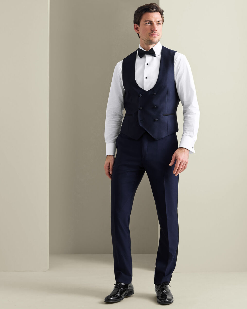 Tuxedo Vest - Dark Navy