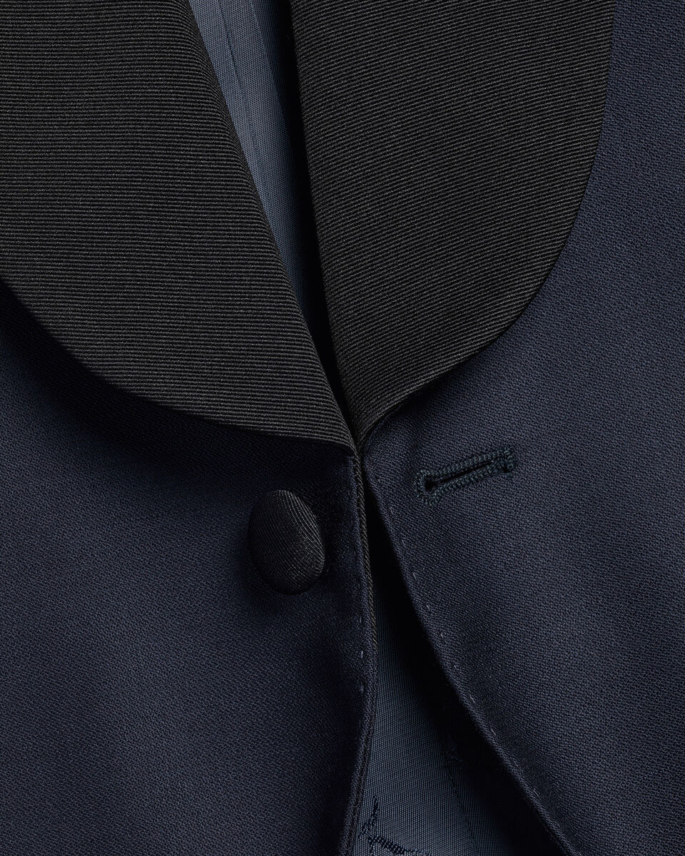 Shawl Lapel Tuxedo Jacket - Dark Navy