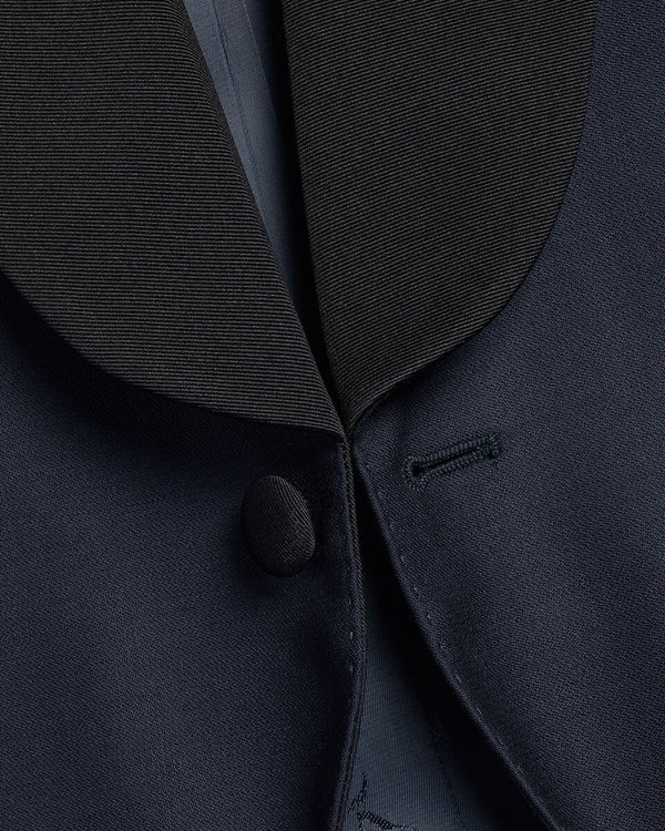Shawl Lapel Tuxedo Jacket - Dark Navy