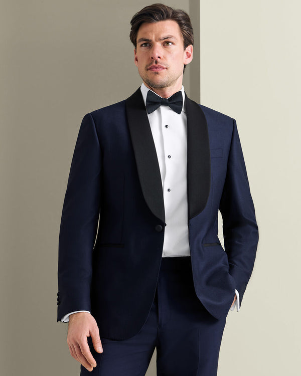 Shawl Lapel Tuxedo Jacket - Dark Navy