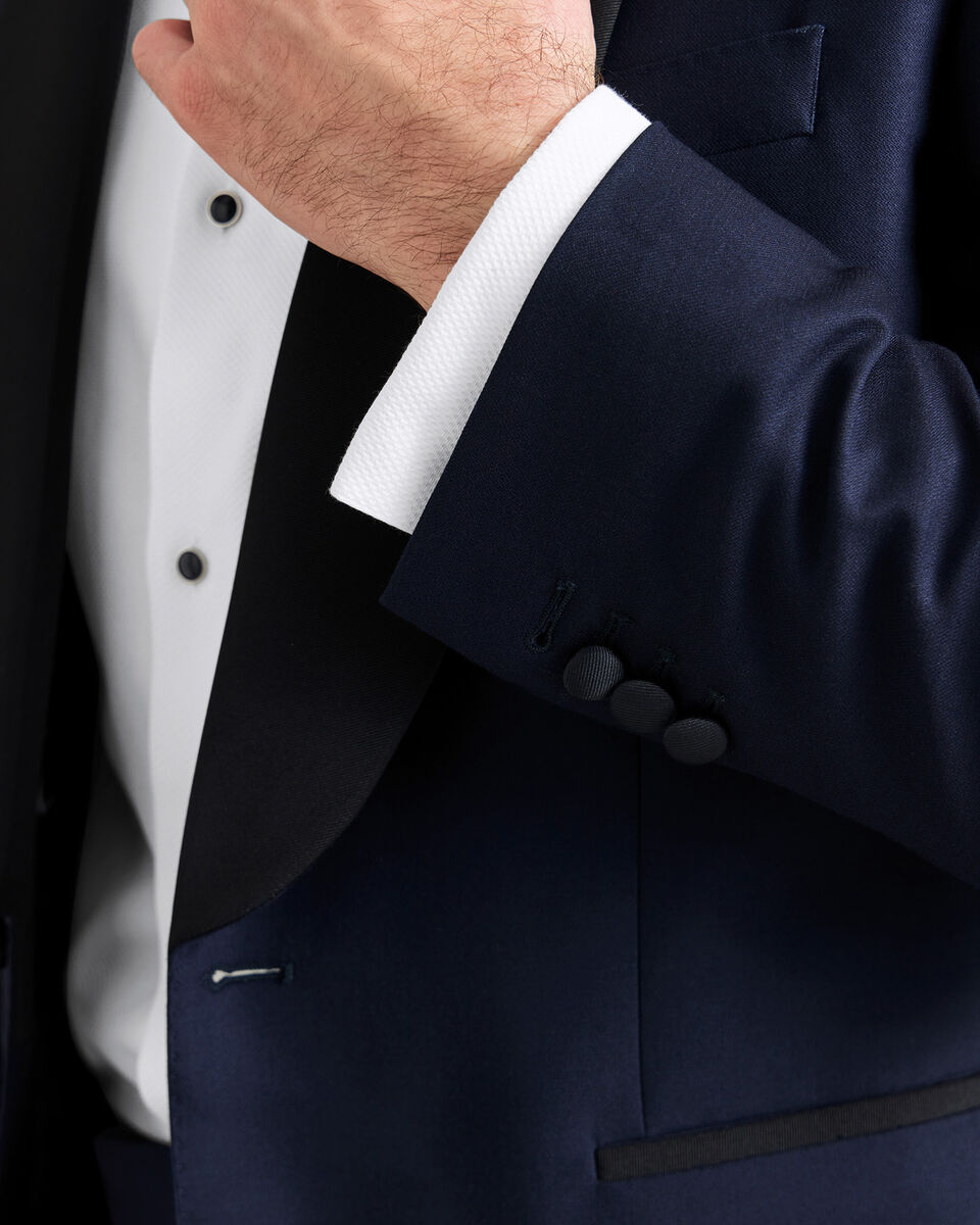 Shawl Lapel Tuxedo Jacket - Dark Navy