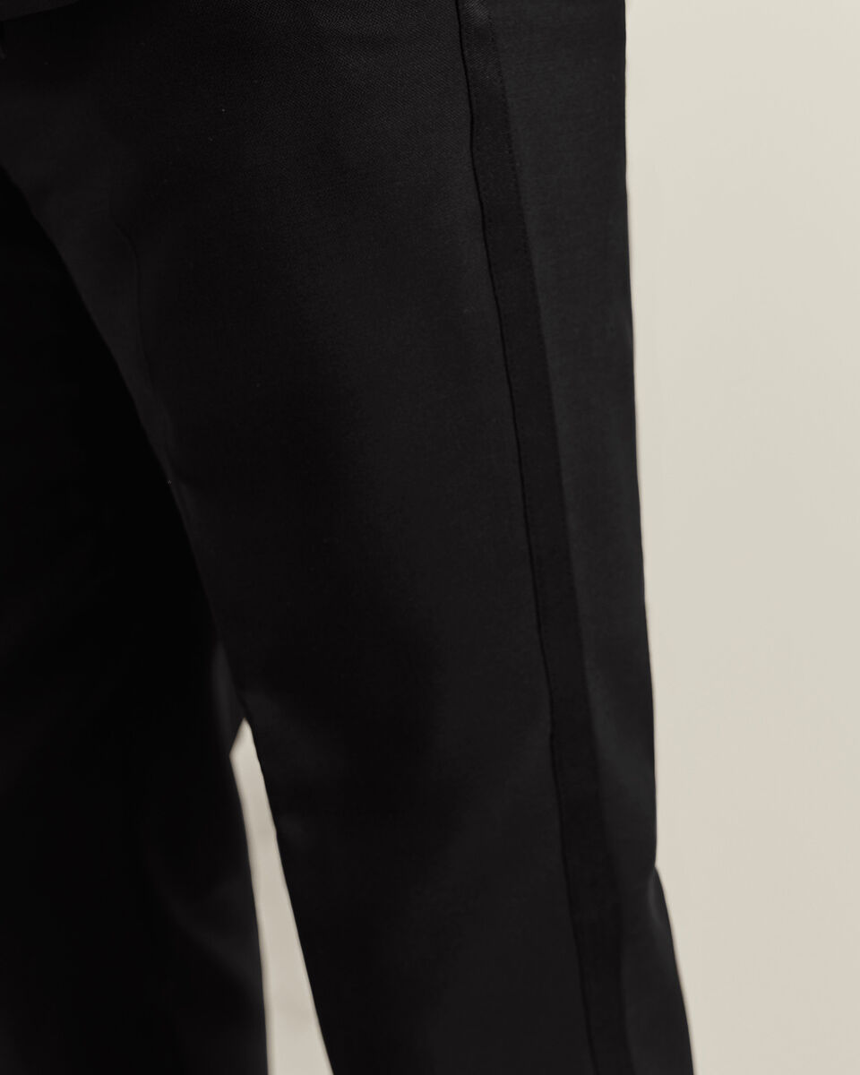 Double Breasted Tuxedo Jacket - Black