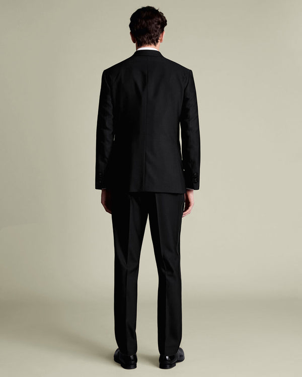 Peak Lapel Tuxedo Jacket - Black