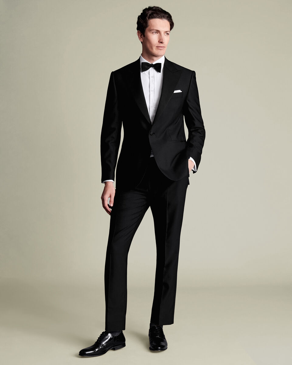Peak Lapel Tuxedo Jacket - Black Main image