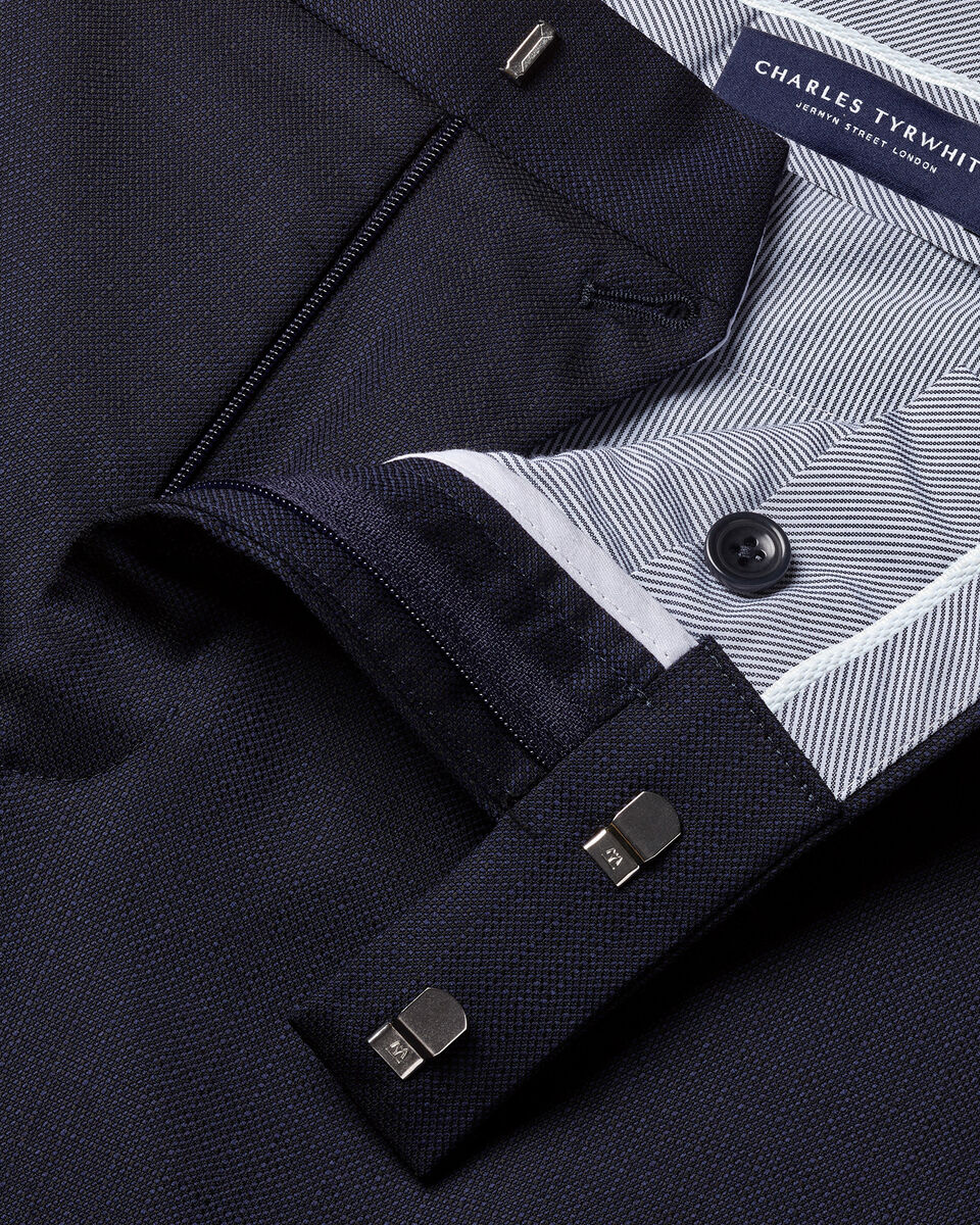 Italian Luxury Suit Pants - Dark Navy
