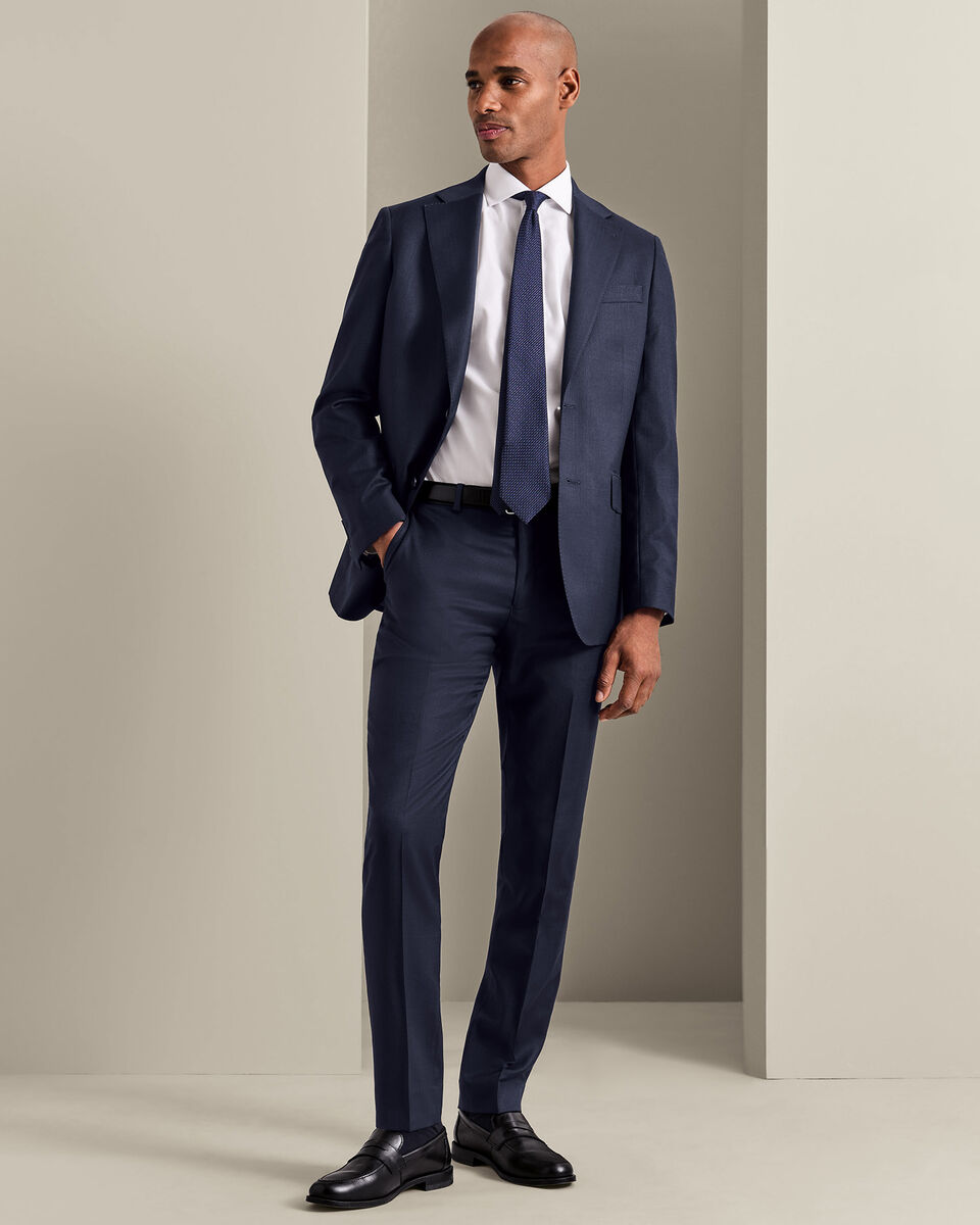 Italian Luxury Suit Pants - Dark Navy