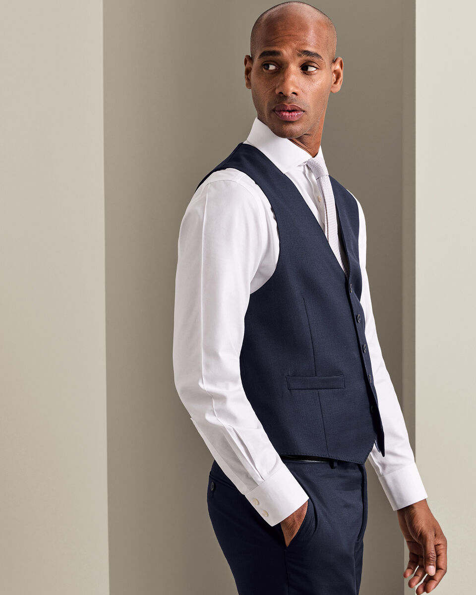 Italian Luxury Suit Vest - Dark Navy