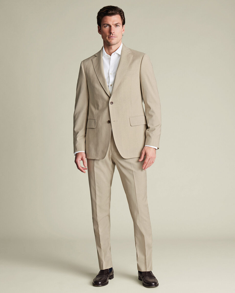 Italian Suit Jacket - Stone