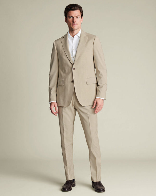 Italian Suit Jacket - Stone