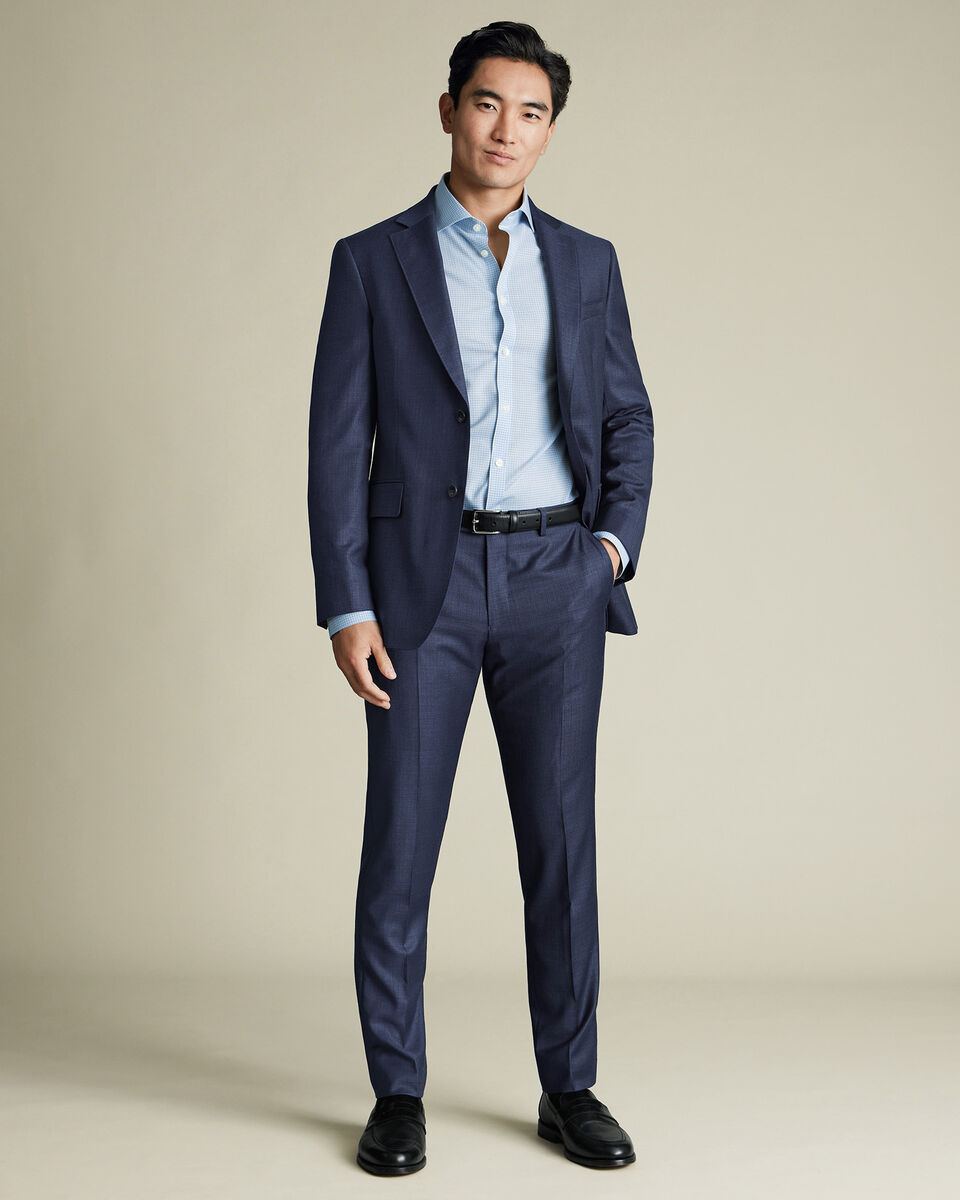 Italian Luxury Suit Pants - Royal Blue