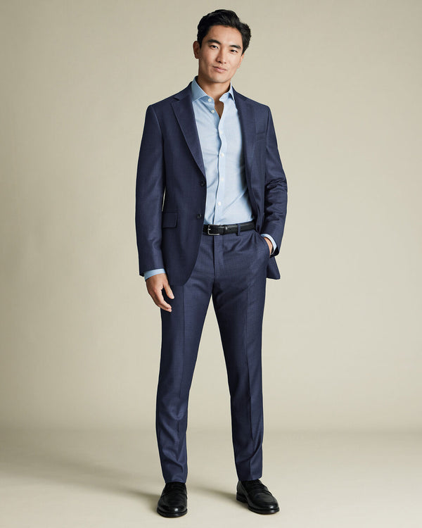 Italian Luxury Suit Pants - Royal Blue