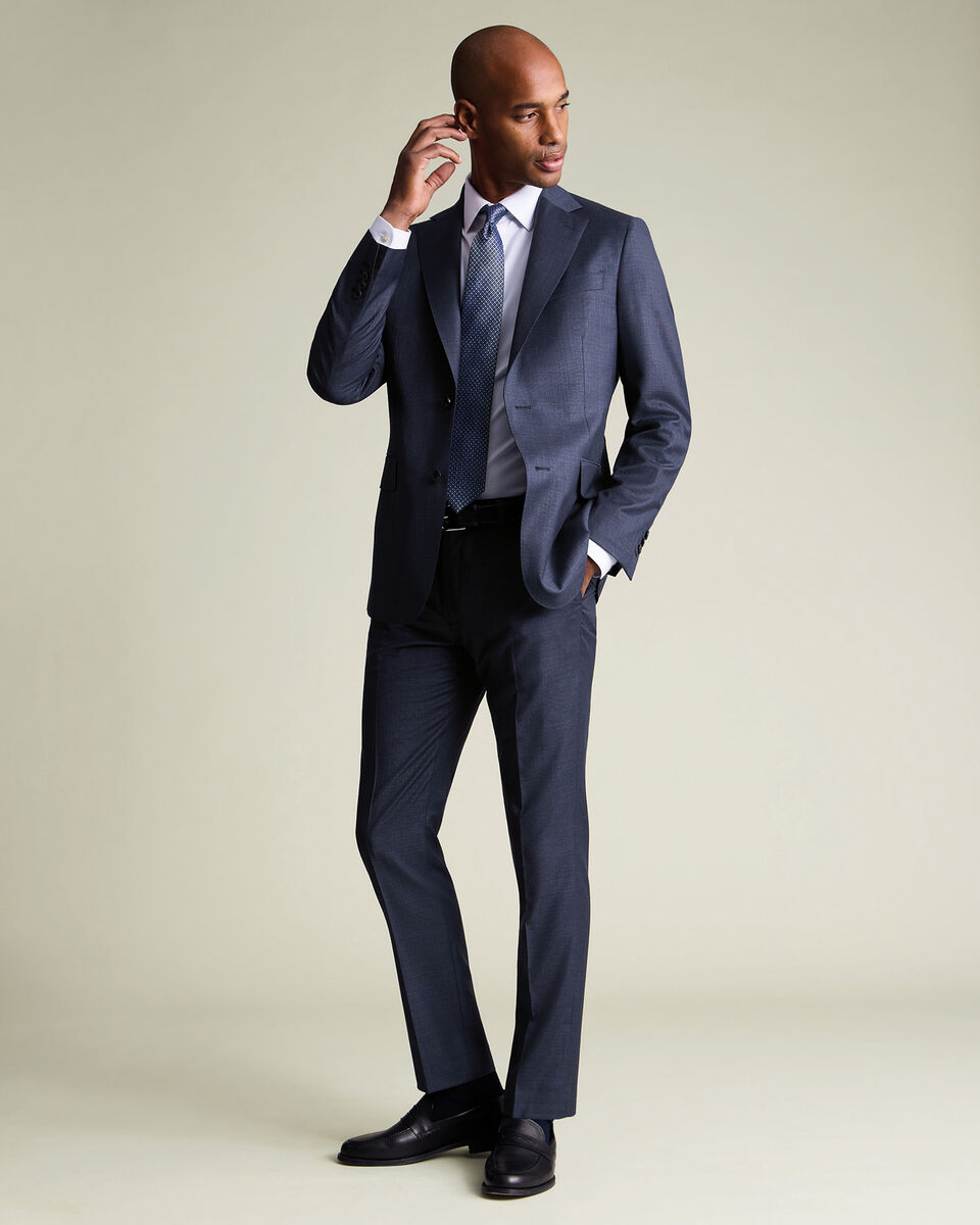 Italian Luxury Suit Jacket - Ink Blue