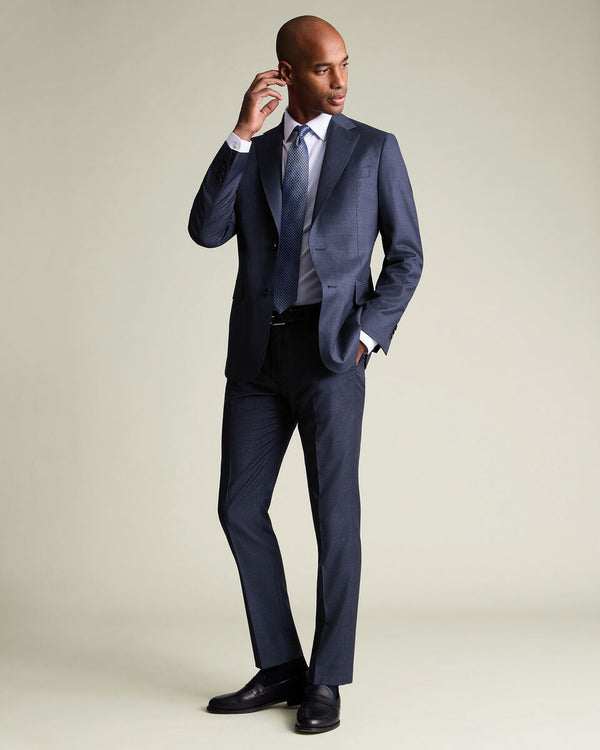 Italian Luxury Suit Jacket - Ink Blue