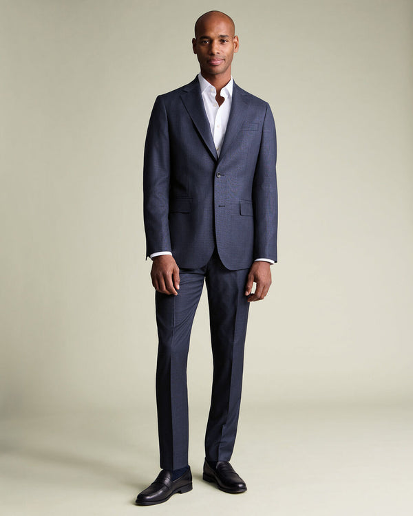 Italian Luxury Suit Jacket - Ink Blue
