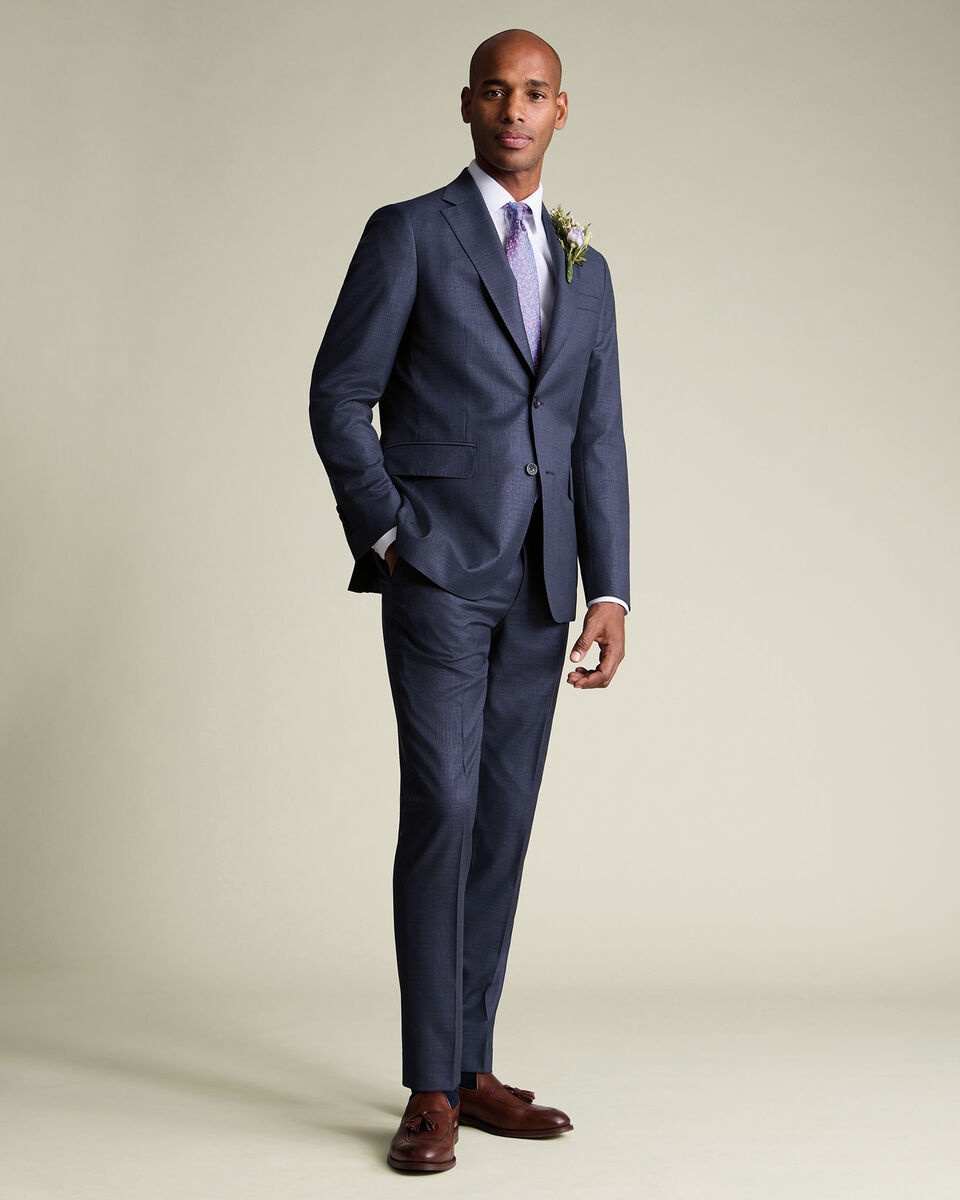 Italian Luxury Suit Jacket - Ink Blue