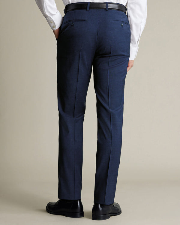 Italian Puppytooth Suit Pants – Ink Blue