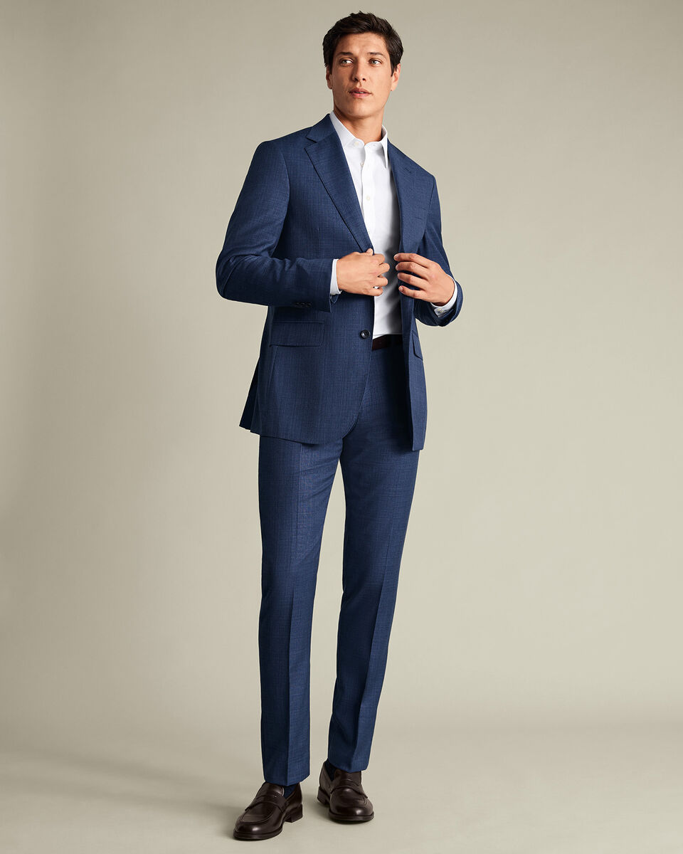 Italian Luxury Suit Jacket – Ink Blue
