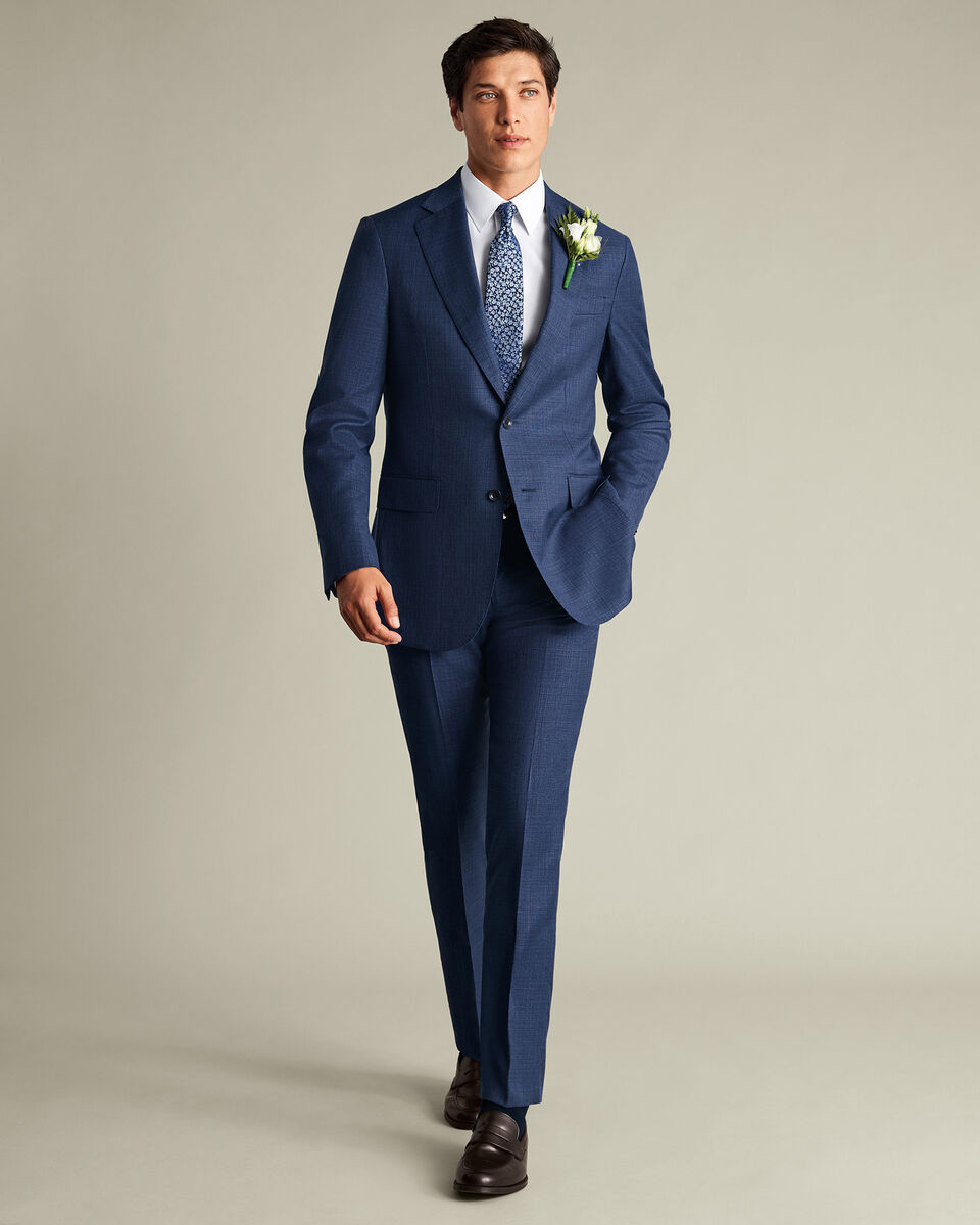 Italian Luxury Suit Jacket – Ink Blue