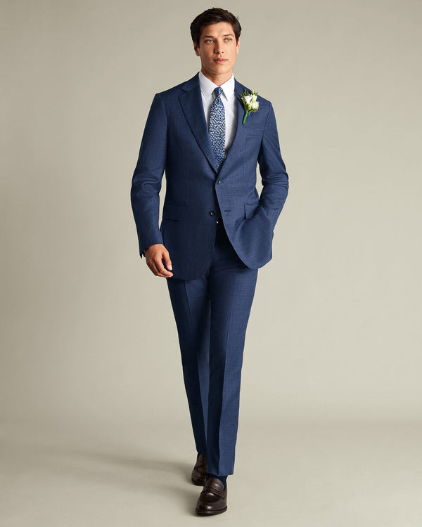 Italian Luxury Suit Jacket – Ink Blue