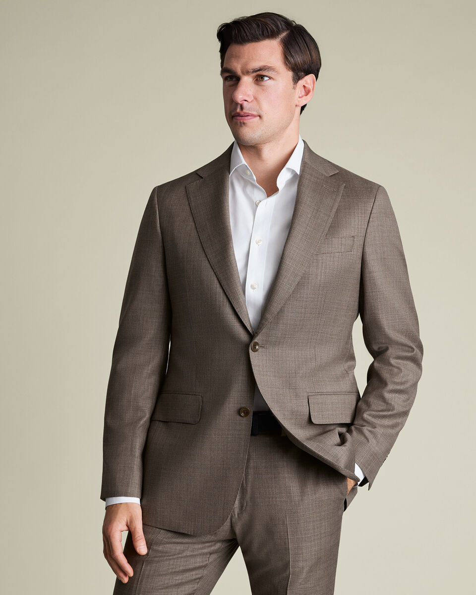Italian Luxury Suit Jacket – Taupe