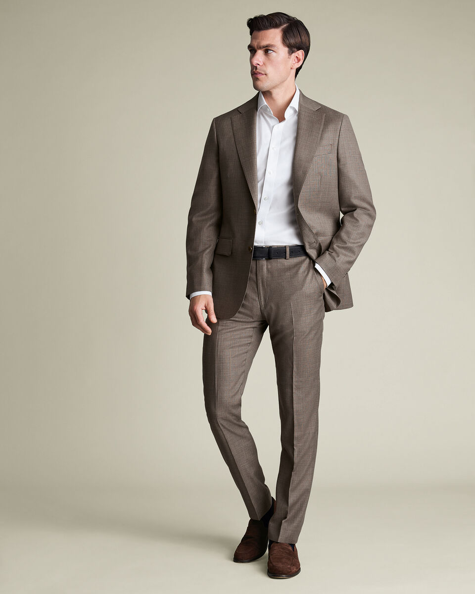 Italian Luxury Suit Jacket – Taupe