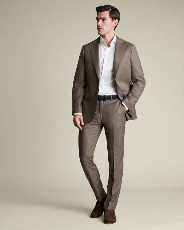 Italian Luxury Suit Jacket – Taupe
