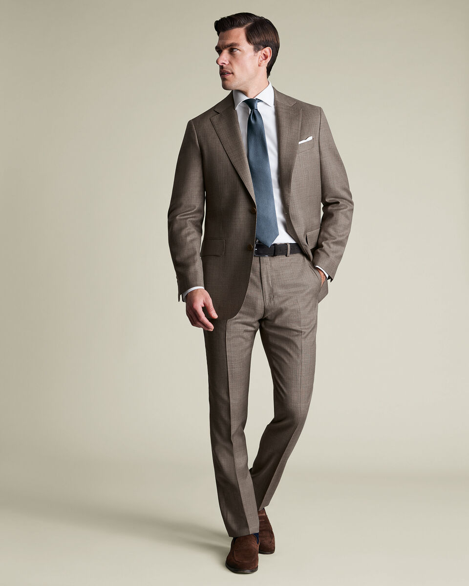 Italian Luxury Suit Jacket – Taupe