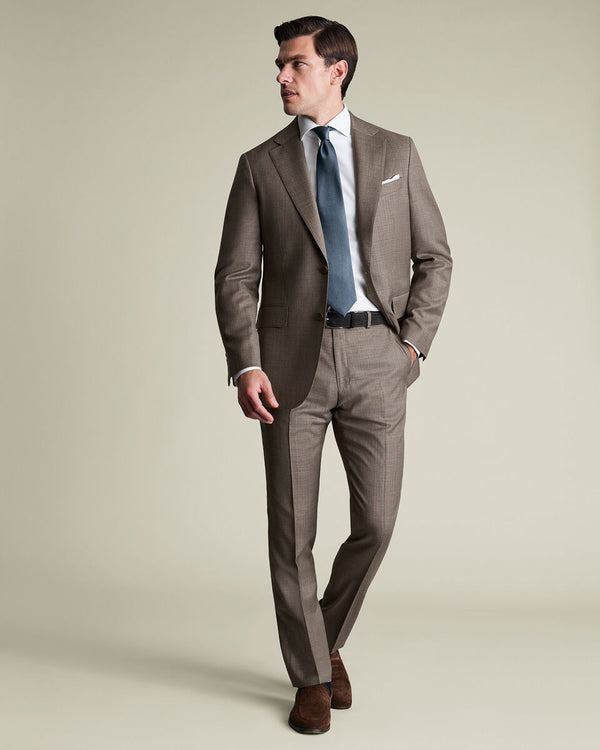 Italian Luxury Suit Jacket – Taupe