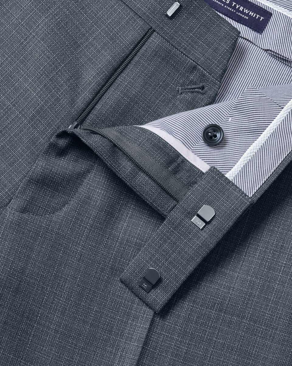 Italian Luxury Suit Pants – Graphite Gray