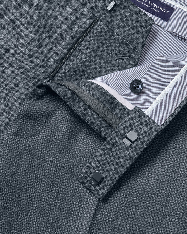 Italian Luxury Suit Pants – Graphite Gray