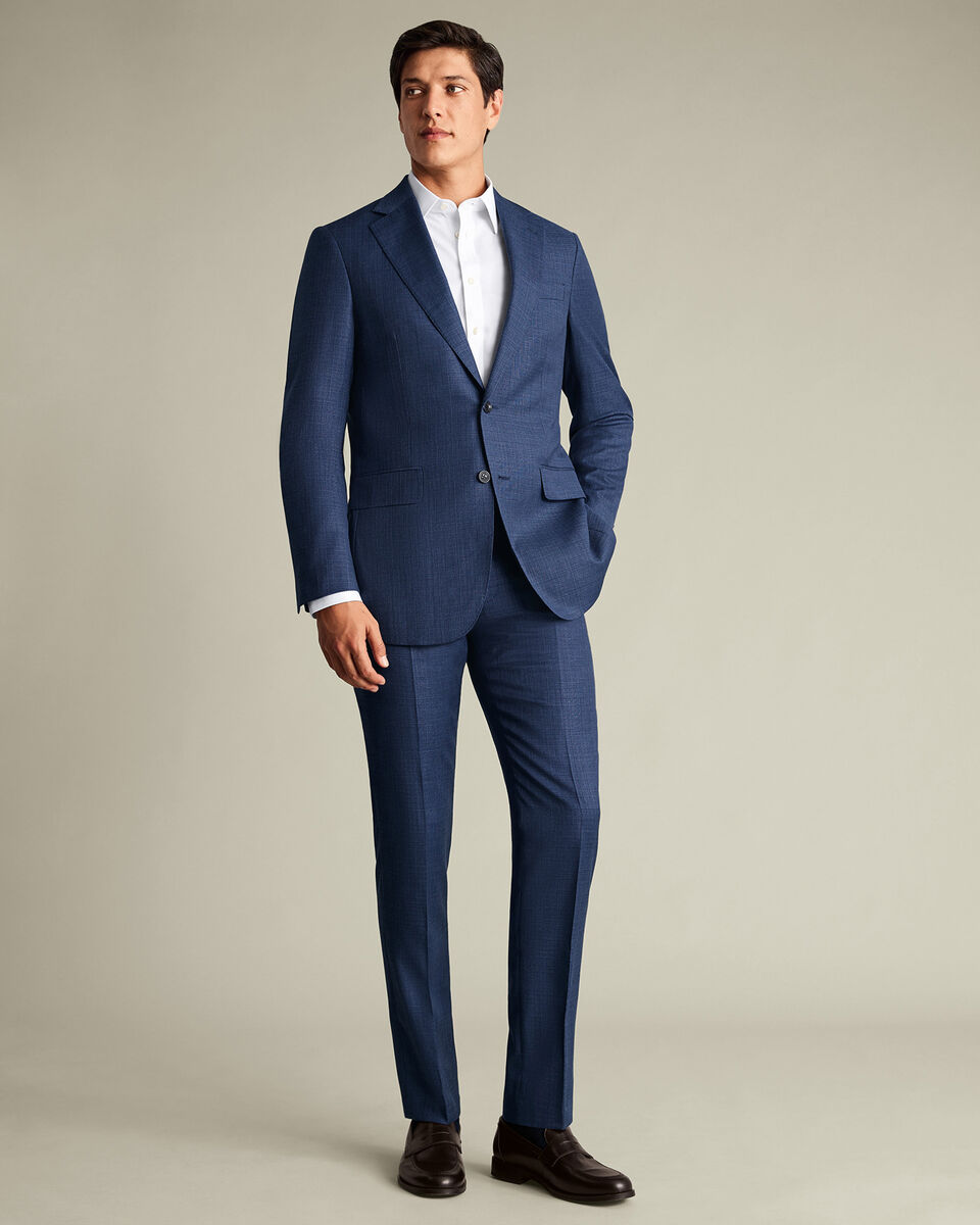 Italian Luxury Suit Pants – Ink Blue