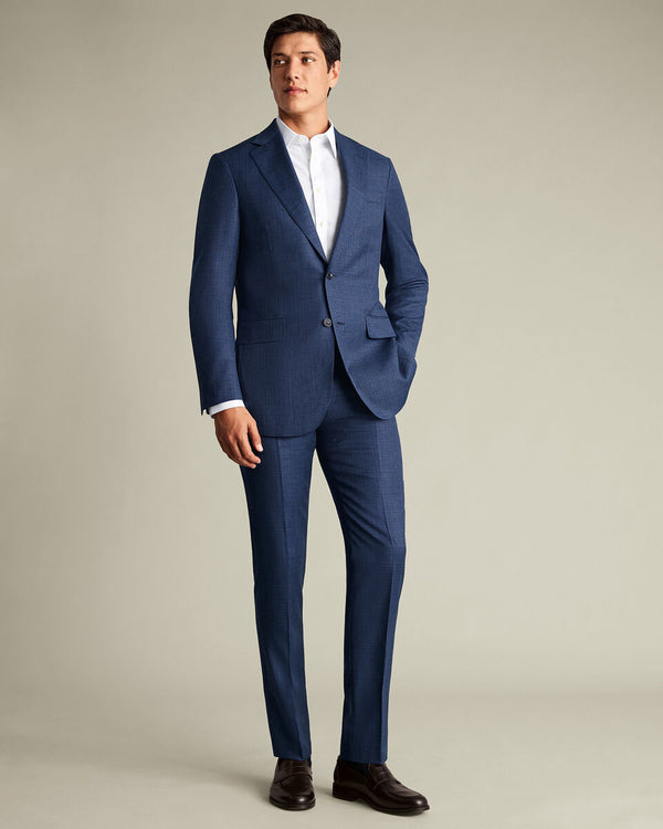 Italian Luxury Suit Pants – Ink Blue