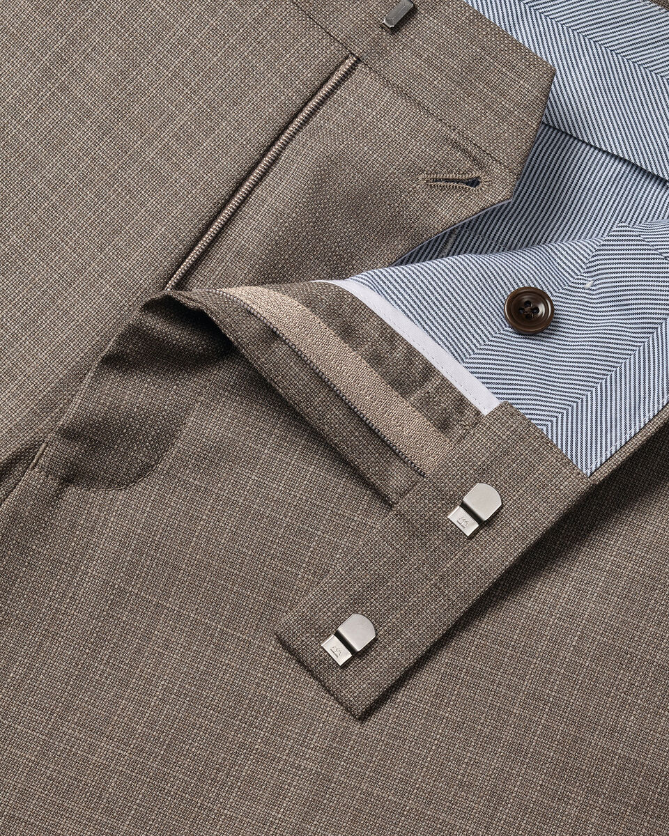Italian Luxury Suit Pants – Taupe