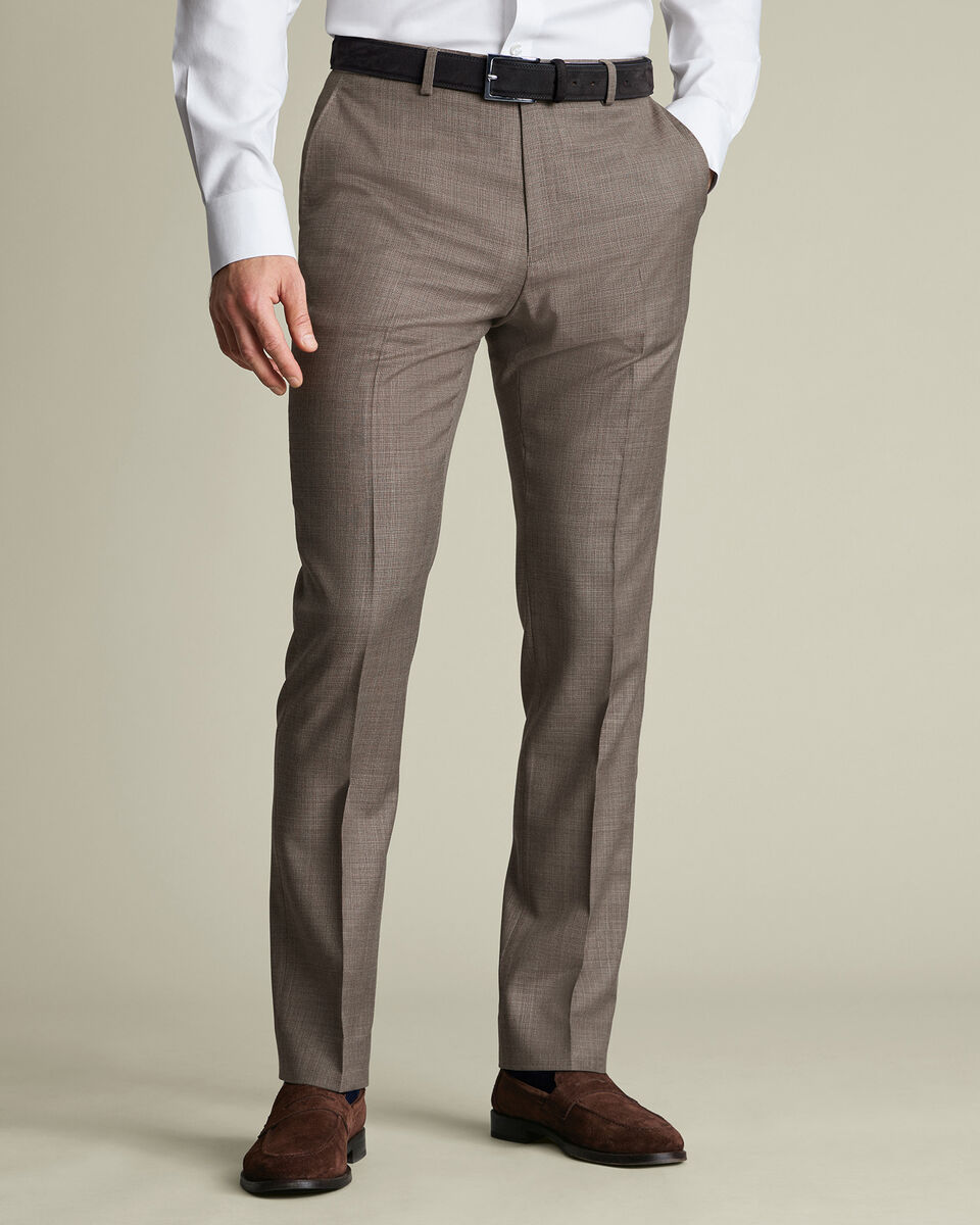 Italian Luxury Suit Pants – Taupe Main image