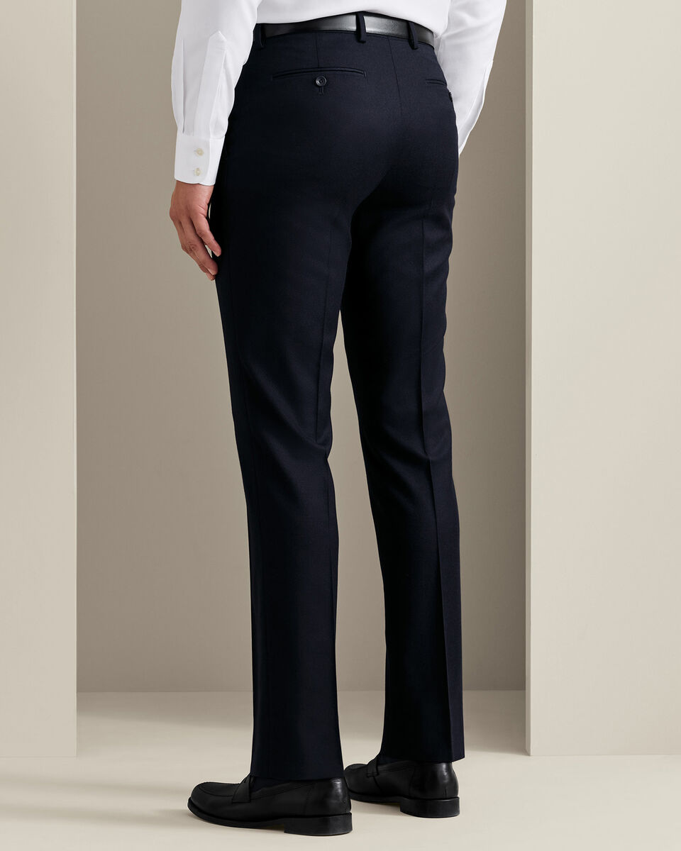 Italian Flannel Suit Pants - Navy Secondary image