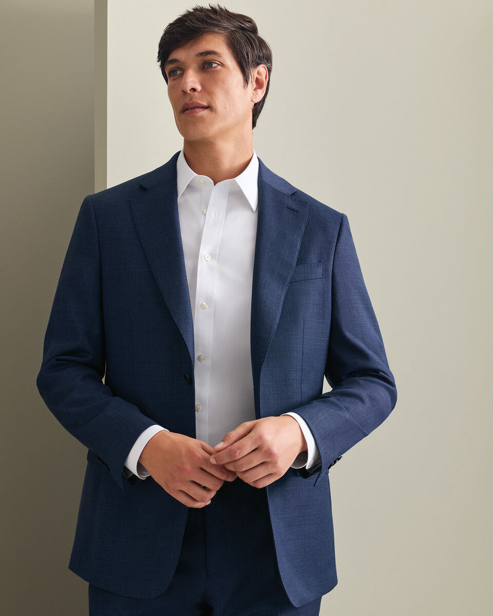 Italian Luxury Suit Jacket - Indigo Main image