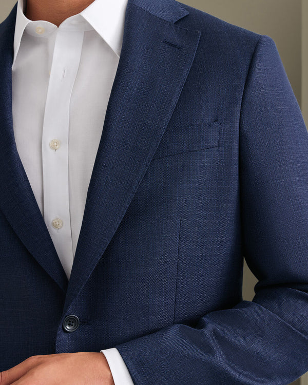 Italian Luxury Suit Jacket - Indigo