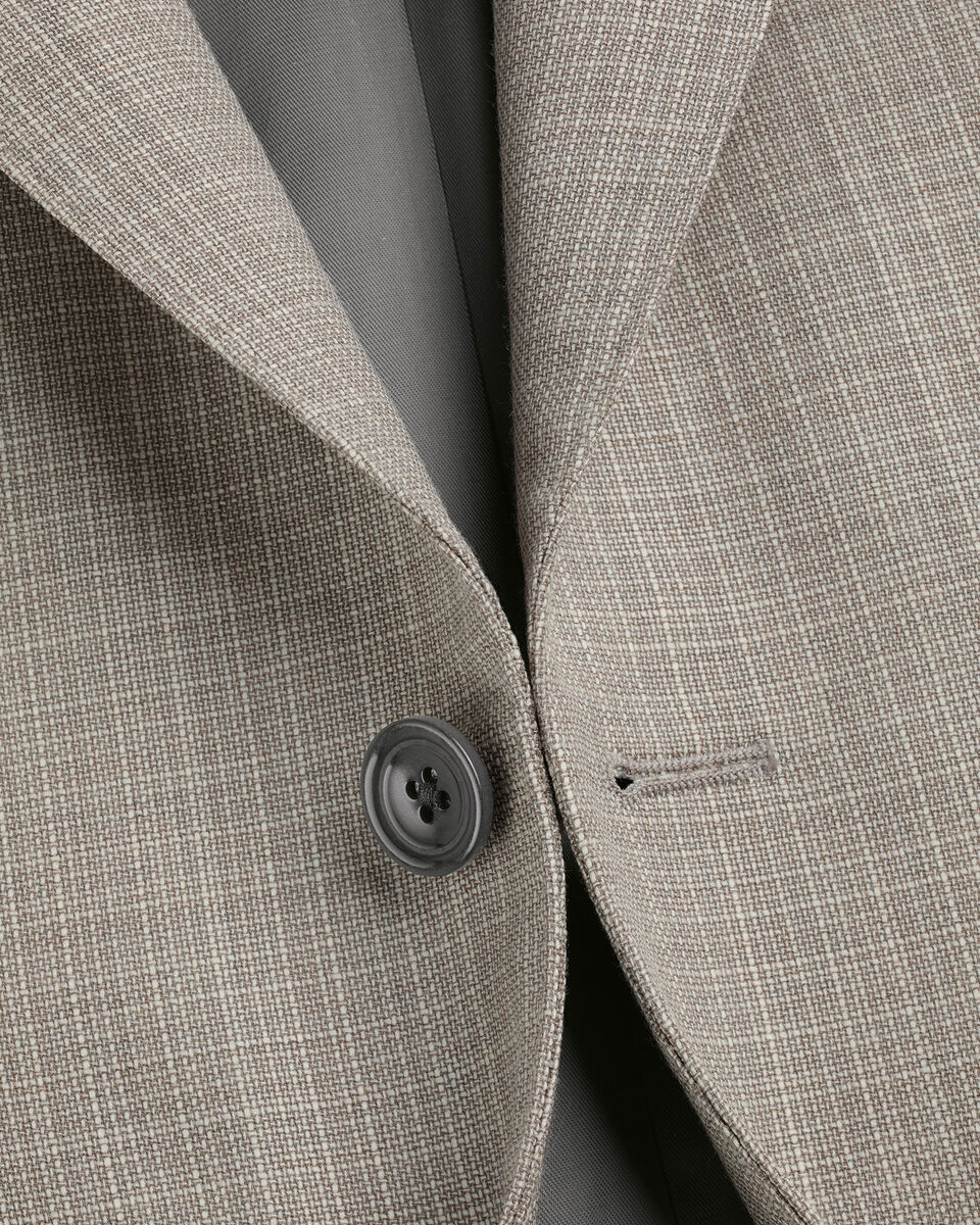 Italian Luxury Suit Jacket - Taupe Secondary image