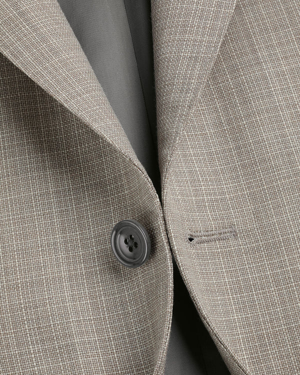 Italian Luxury Suit Jacket - Taupe