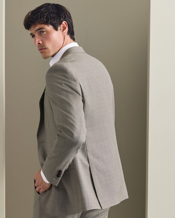 Italian Luxury Suit Jacket - Taupe