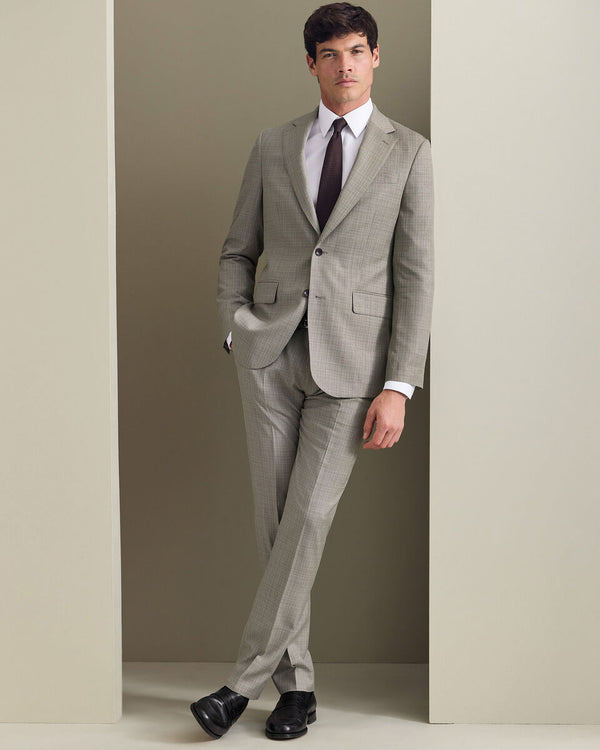 Italian Luxury Suit Jacket - Taupe