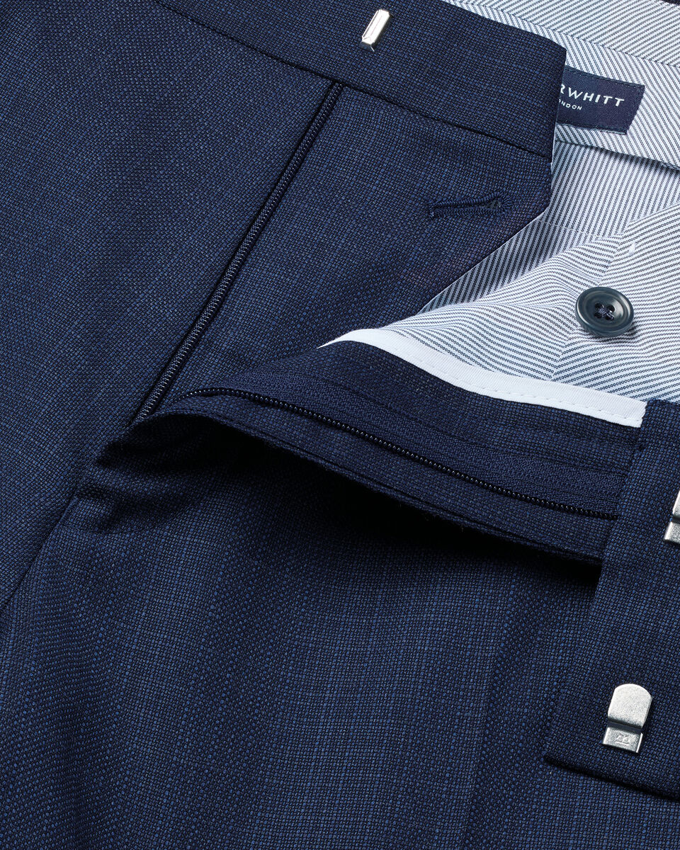 Italian Luxury Suit Pants - Indigo