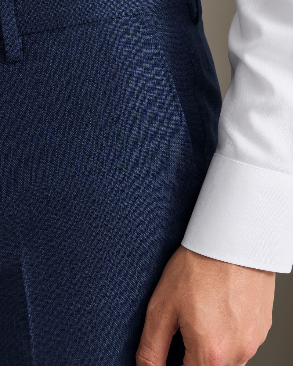 Italian Luxury Suit Pants - Indigo