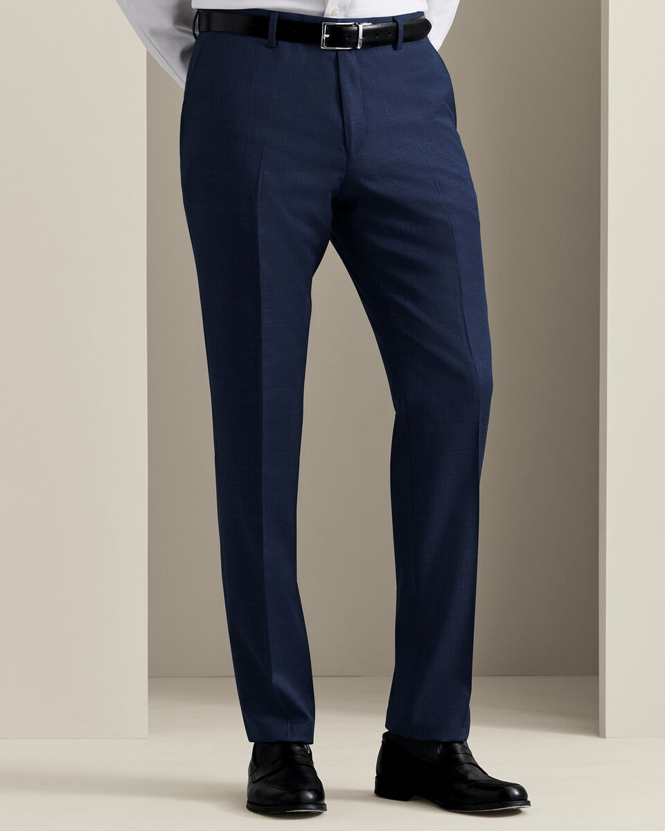 Italian Luxury Suit Pants - Indigo